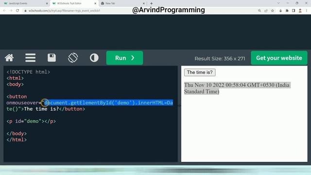 JavaScript Events part 2 | JS tutorial in Hindi@arvindprogramming