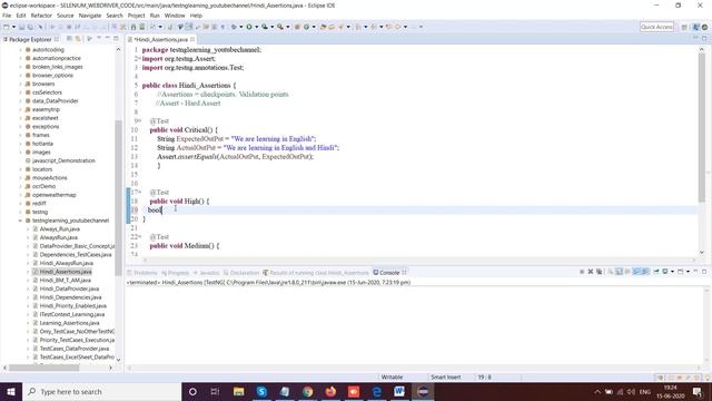 (in Hindi)Assertions - Hard Assert via TestNG смотреть онлайн