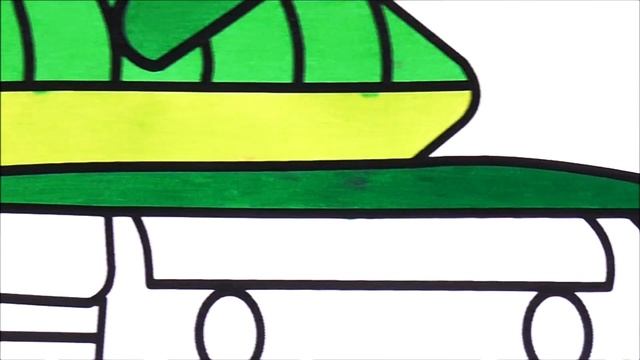 Рисуем Танк Раскраска Рисуем Раскраски для малышей смотреть онлайн