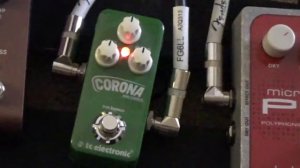 TC ELECTRONIC CORONA MINI CHORUS PEDAL Review/Demo......kinda sorta....