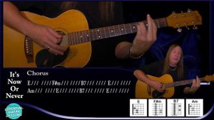 How To Play Its Now Or Never On Guitar