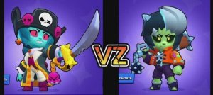 Зомби-пиратка Биби VZ Зомбиби (сравнение скинов)!! Brawl Stars?