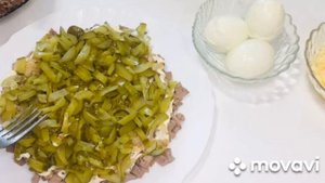Салат из куриной печени