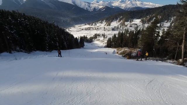 Архыз: синяя № 12, средняя 40 км/ч, отличный вид! смотреть онлайн