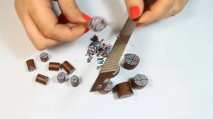 Крупные бусины в этно стиле из полимерной глины FIMO - мастер-класс, сборка