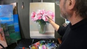 Художник Игорь Сахаров Видеоурок  Пионы