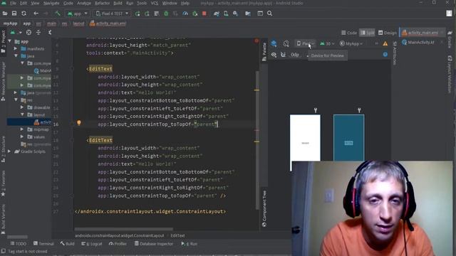 Разработка мобильных приложений под Android - #2 поля ввода Edit Text смотреть онлайн