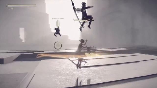 Nier Automata PS4 A2 vs 9S Final Boss Battle The Tower Very Hard No Damage No Commentary Ending C смотреть онлайн