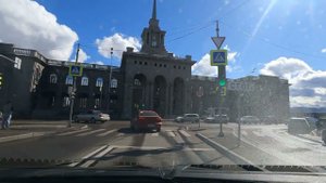 Набережная у Речного вокзала г. Красноярск апрель 2024г.