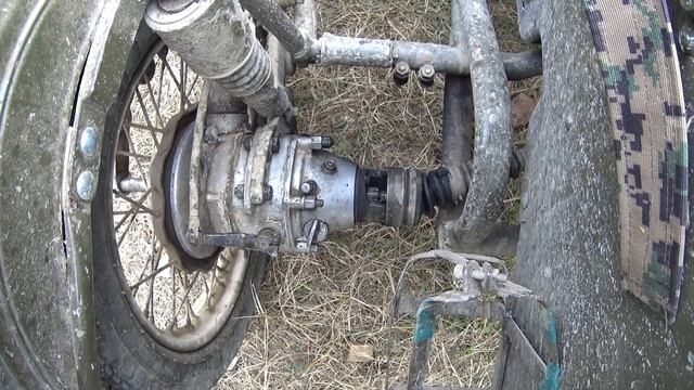 Задний редуктор с приводом и блокировкой на коляску Урала смотреть онлайн