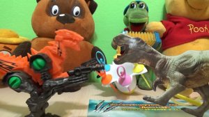 Динозавры игрушки динозавры светящийся ТиРекс и очки.Dinosaurs toys t Rex glowing defective points