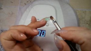 *105*Наращивание ногтей формы "Миндаль" На Верхние Формы. Дизайн "Аквариум". Сама Себе Мастер.