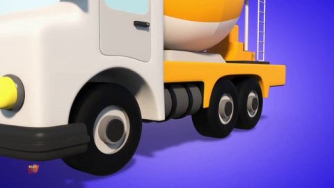 කොන්ක්රීට් මික්සර් කාටූන් වාහන වීඩියෝ විසින් Kids Tv