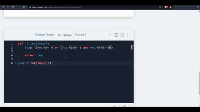 python | leap year program in python tamil| py | 100 days of code