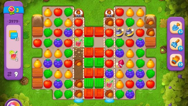 GardenScapes Level 3979 no boosters (17 moves) смотреть онлайн