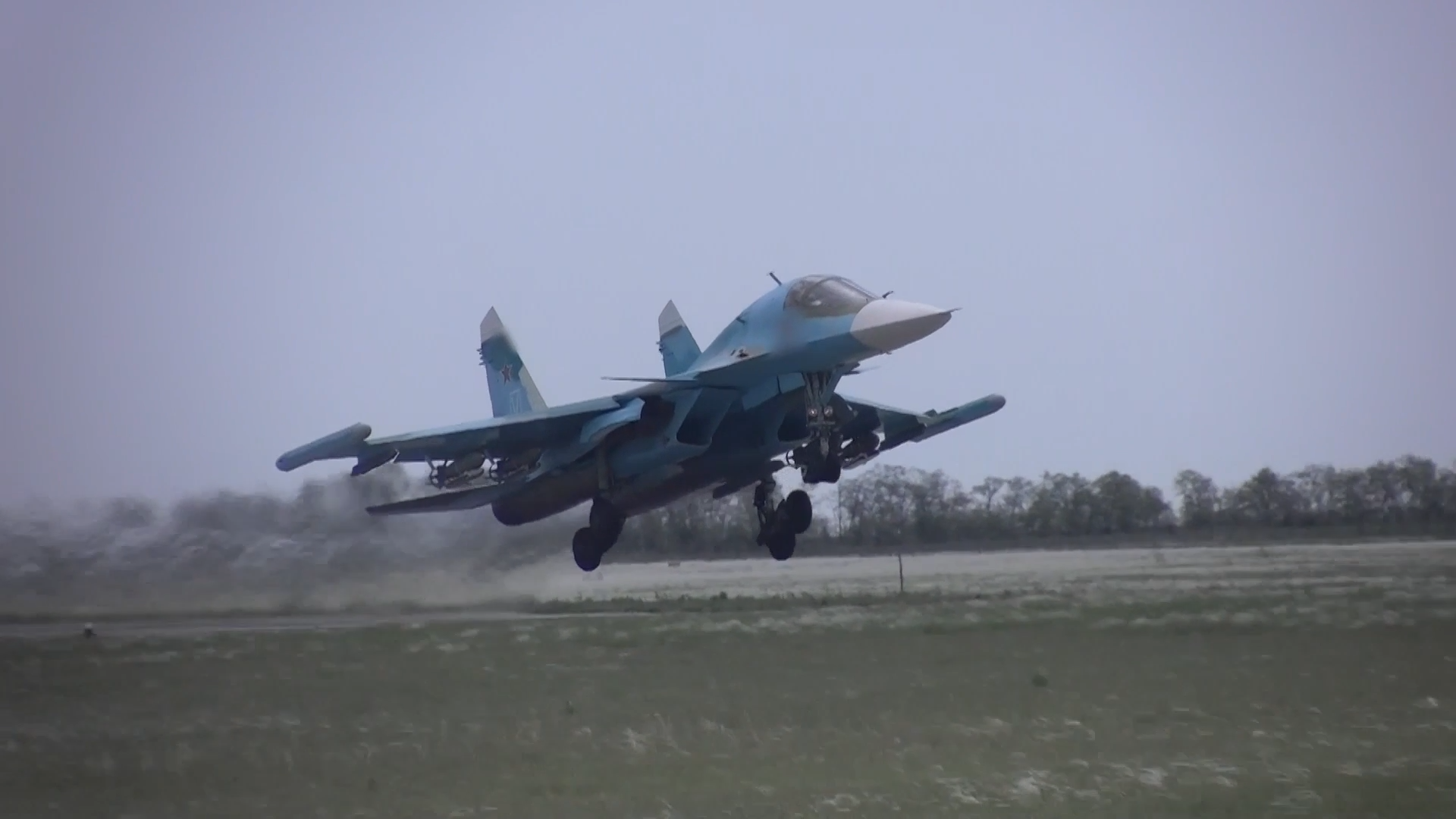 Уничтожение экипажами Су-34 командного пункта ВСУ бомбами с УМПК