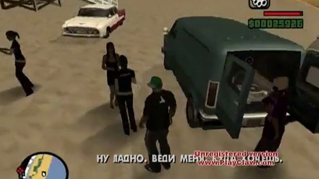 Прохождение игры Gta San Andreas:Миссия 11:Жизнь это пляж. смотреть онлайн