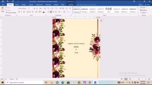 how to make a wedding invitation card using Microsoft Word || FREE TEMPLATE