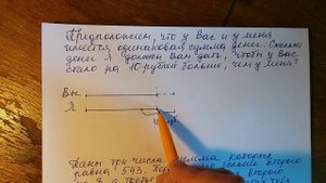 Математика 5 класс. Нахождение двух чисел по их сумме и разности.