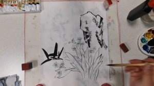 Урок китайской живописи. Цветы и птицы.