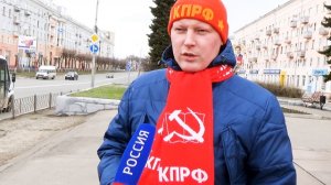 Александр Бойков  после митинга КПРФ на ТВ Россия