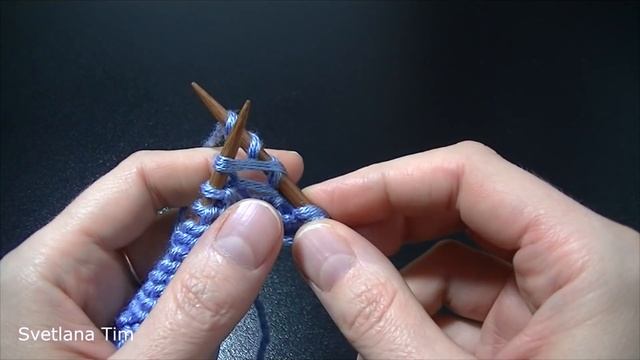 Текстурный Узор спицами Дольки Мандарина. Мастер класс # 668 смотреть онлайн