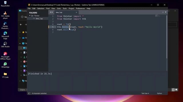 PYTHON TKINTER GUI SIMPLIFIED - Tkinter Concepts you should know.