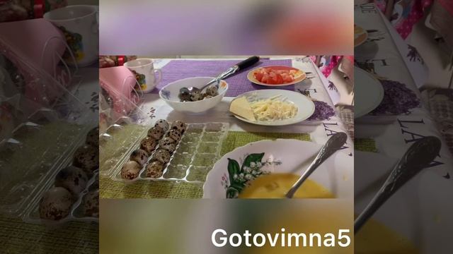 Пробуем омлет из перепелиных яиц