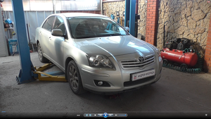 Вибрация на кузов из-за подушки двигателя на Toyota Avensis 2,0 Тойота Авенсис 2007 года