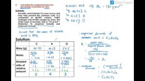 Empirical and Molecular Formulae