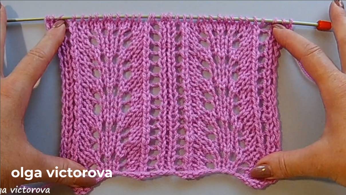 349 АЖУРНЫЕ ДОРОЖКИ СПИЦАМИ Вязание спицами Узоры смотреть онлайн