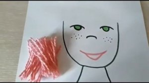 «Портрет из шерстяных ниток»