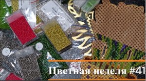 Цветная неделя 41 //05.01.2024 - 18.01.2024. Вышивальная. Оформление малышек и немножко бисера