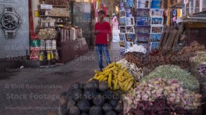 Dubai Spice Souk or the Old Souk is a traditional market in Dubai, UAE timelapse