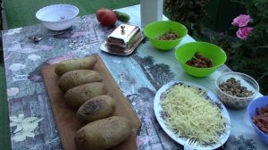 Запеченная картошка с 3 - мя начинками