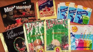 Письмо с пакетиками от кофе и напитков