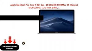 Apple MacBook Pro Core i5 8th Gen - (8 GB128 GB SSDMac OS Mojave) MUHQ2HNA  (13.3 inch, Silver, 1