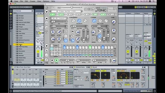 MicroTonic with Ableton Live Drum Racks смотреть онлайн