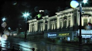 Omsk, город Омск, осенний вечер