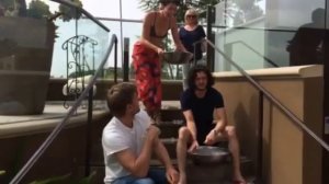 Lena Headey, Kit Harington & Nikolaj Coster-Ice Bucket Challenge