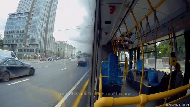 Троллейбус 4 кинотеатр Ударник - метро Университет // 2017