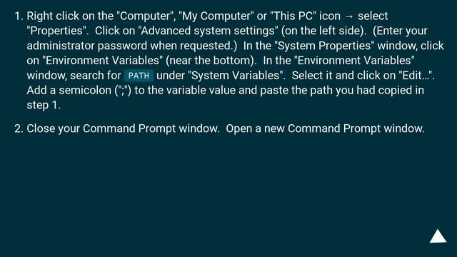 The script is installed in directory which is not PATH