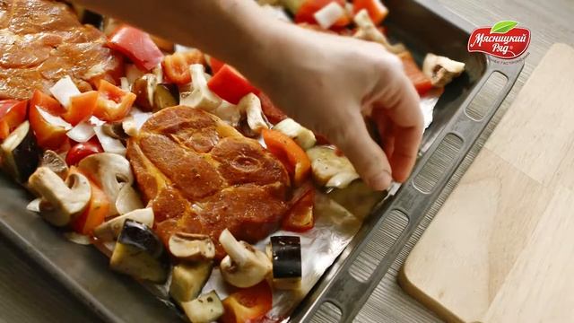 Свиная шейка с овощами смотреть онлайн