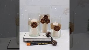 12 Christmas Decoration Ideas at Home using Pine Cones