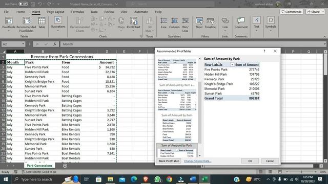 Exp19_Excel_4E_Concessions | Exp19 Excel 4E Concessions
