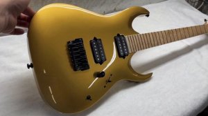 Ibanez RGA guitar - Gold refinish by Sims Custom Shop