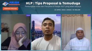 Webinar PERJASA : HLP - Tips Proposal & Temuduga