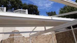 Пергола. Беседка, автоматический раздвижной навес, Pergola, automatic sliding awning