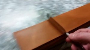 Правка опасной бритвы на ремне ч. 1