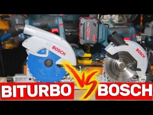 Сравнил аккумуляторные пилы Bosch с двигателем Biturbo и обычным мотором